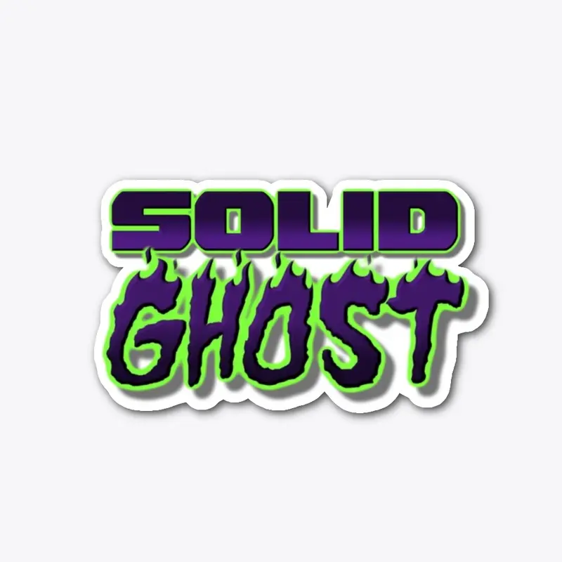 Solid Ghost Purple Logo Sticker