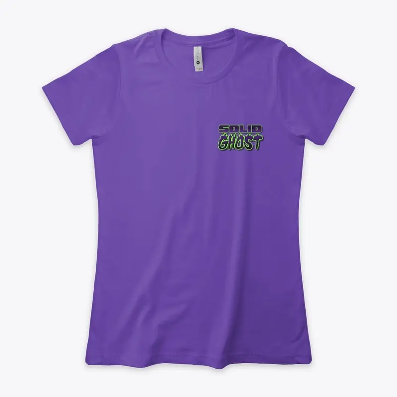 Solid Ghost Premium Purple Logo Tees