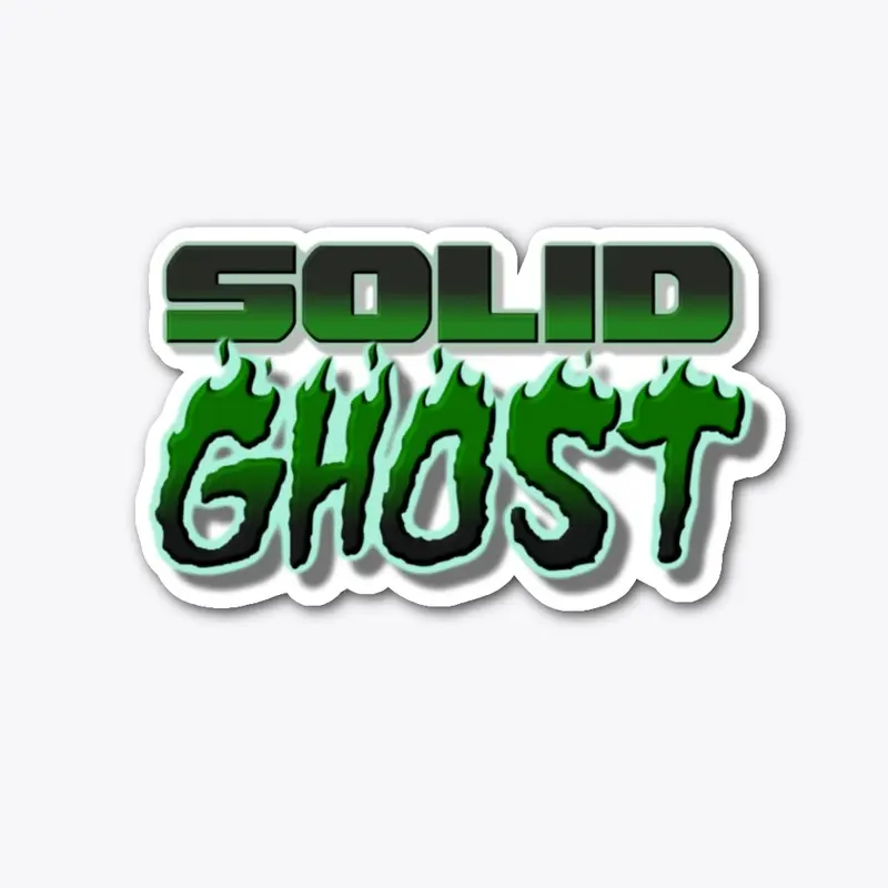 Solid Ghost green logo sticker