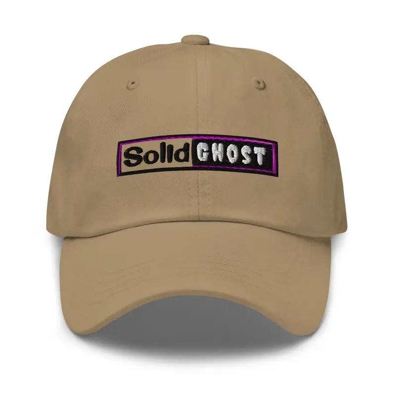 Solid Ghost retro logo hat